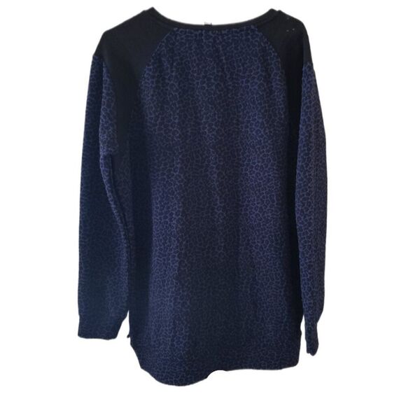 Maison Scotch Leopard Print Long Sleeve Punk Radar Sweater - Picture 3 of 4